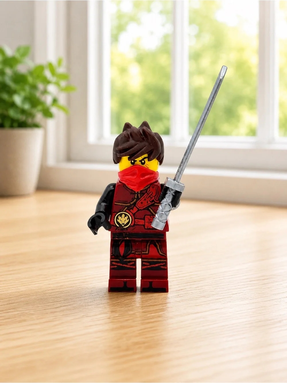 LEGO Ninjago Kai #70621 The Hands of Time Fire Ninja with Hair Minifigure
